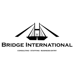 logo for a staffing consultancy; design features an image of
				a bridge with a strong perspective effect