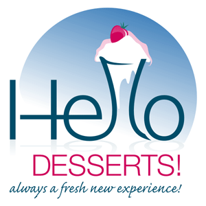 logo design for a dessert bar in California
