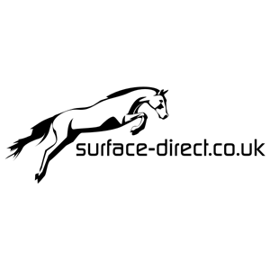 logo of a company which supplies 
				surfacing products to equestrian centres