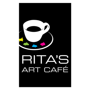 logo for a coffee shop in an art gallery